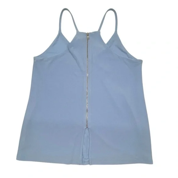 Bar III V-neck Halter Top - Light Blue - Size XS - Picture 3 of 9